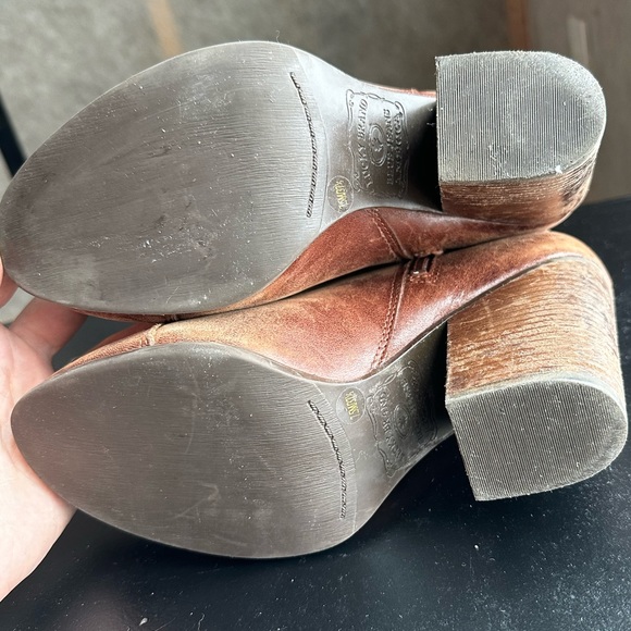 Lucky Brand Laureen Leather Boho heeled Ankle Boots women’s size 7.5 - Picture 7 of 11